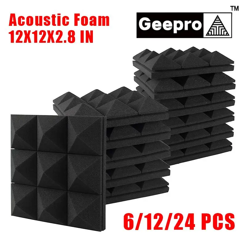 Звукоизоляционная панель Geepro, 300x300x70 мм, из пеноматериала, шумоизоляция для студии, 6/12/24 шт.
Звукоизоляционная панель Geepro, 300x300x70 мм, из пеноматериала, шумоизоляция для студии, 6/12/24 шт.