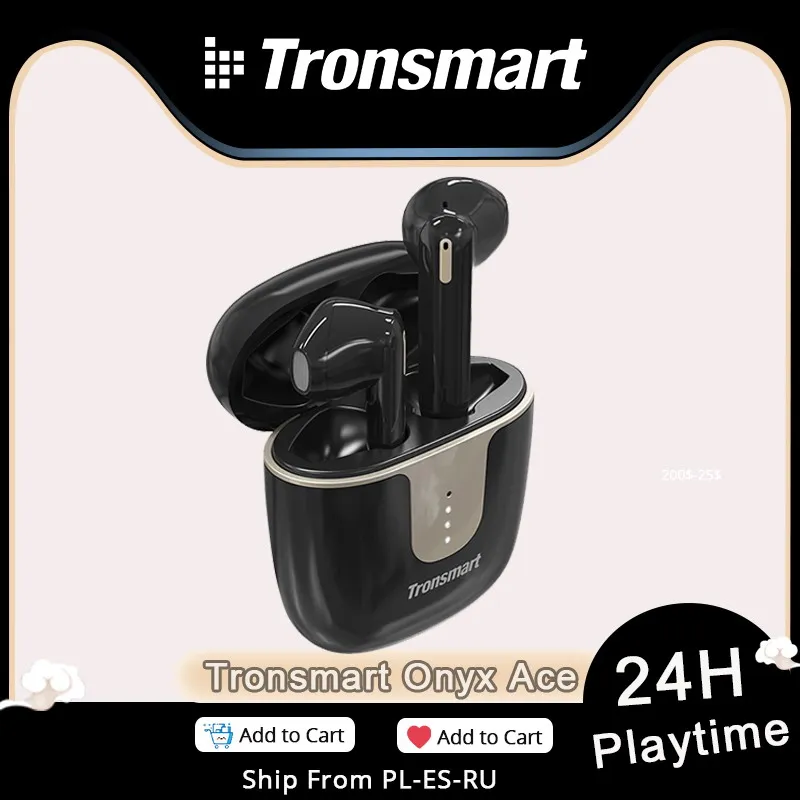 Беспроводные наушники Tronsmart Onyx Ace с функцией шумоподавления и 4 микрофонами
Беспроводные наушники Tronsmart Onyx Ace с функцией шумоподавления и 4 микрофонами