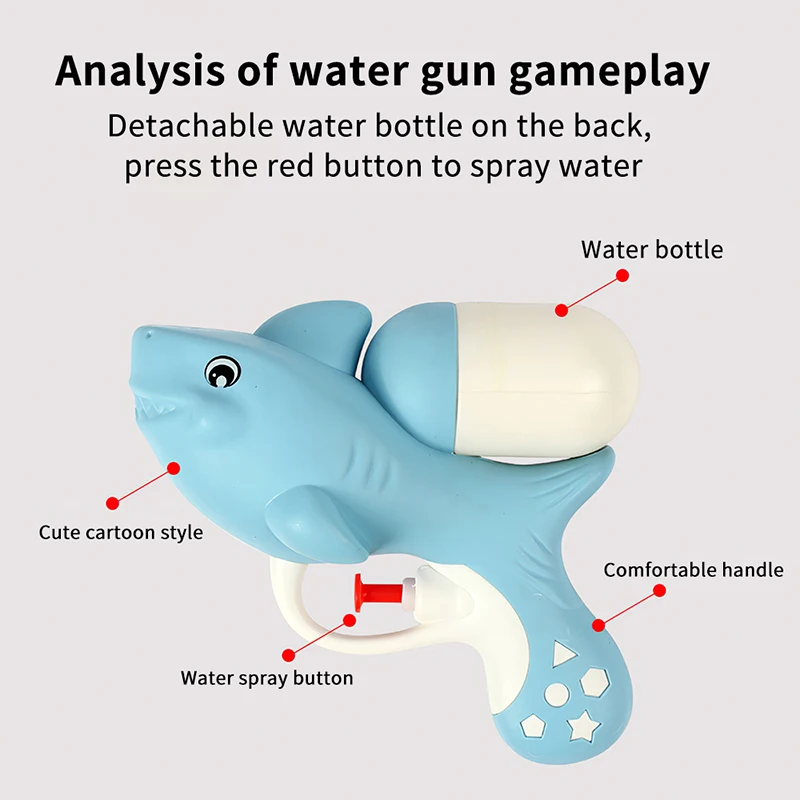

Пластиковый водяной пистолет-распылитель, игрушки, милый мультяшный мини-пресс, Водяные Пистолеты для детей и взрослых, игрушка для бассейн...