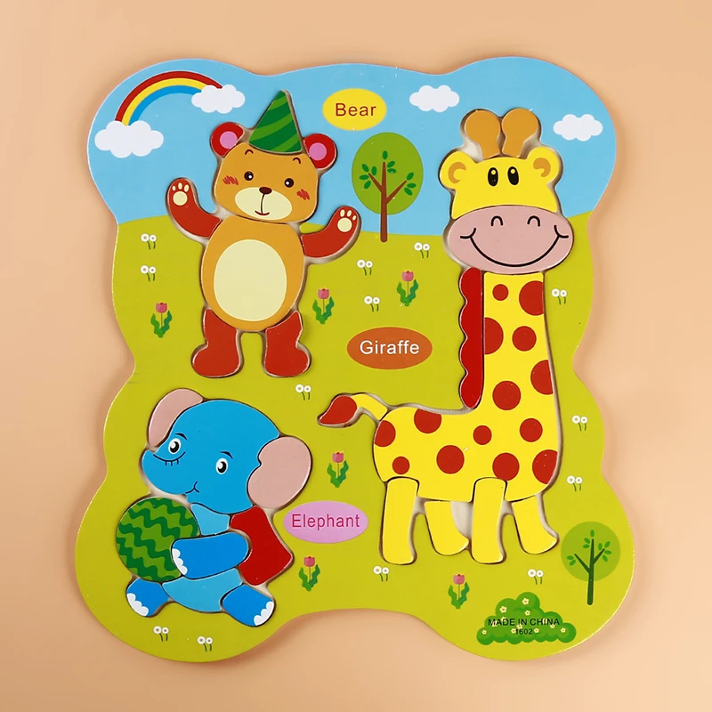 Wooden Blocks Cartoon Animal Transportation 3D Jigsaw Wooden Toys Intelligence Kids Baby Early Educational Toy
Wooden Blocks Cartoon Animal Transportation 3D Jigsaw Wooden Toys Intelligence Kids Baby Early Educational Toy