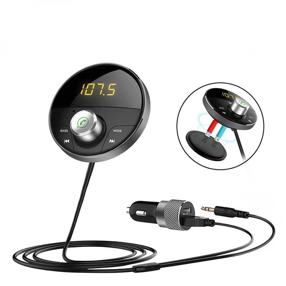 Aux Adapter In Car Kit Handsfree BT 5.0 Audio Receiver for Phone Automatic Handsfree Carkit Fm Transmitter
Aux Adapter In Car Kit Handsfree BT 5.0 Audio Receiver for Phone Automatic Handsfree Carkit Fm Transmitter