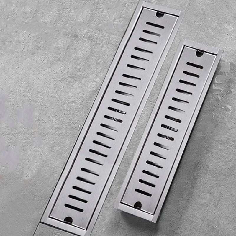 SUS 304 Stainless Steel Floor Drain Brushed Rectangular Linear Anti-Odor Kitchen Bathroom Shower Drainer Trap Waste Grate Cover
SUS 304 Stainless Steel Floor Drain Brushed Rectangular Linear Anti-Odor Kitchen Bathroom Shower Drainer Trap Waste Grate Cover