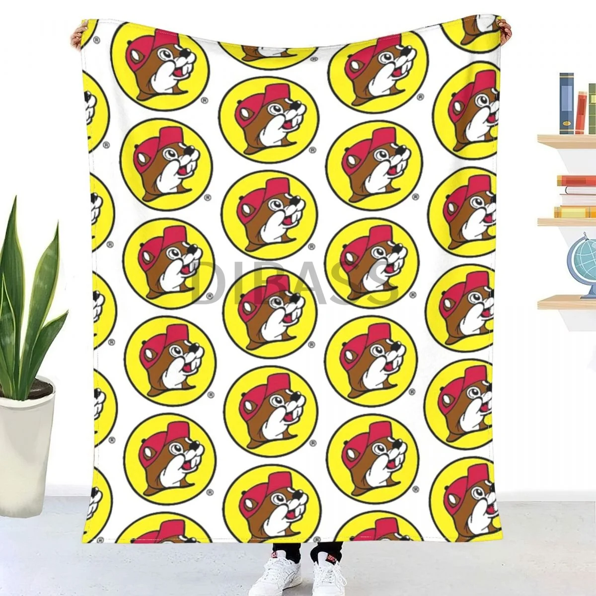 

BEST SELLER - Buc-ee's Logo Merchandise Comforter 3D Printed Flannel Throw Blanket