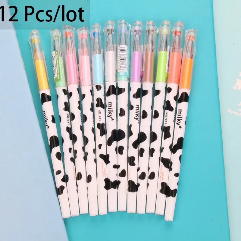 12 colors /lot Colorful Milk Cow Pattern Creative Diamond Head Thin Marker Pen Drawing Scrapbooking pens
12 colors /lot Colorful Milk Cow Pattern Creative Diamond Head Thin Marker Pen Drawing Scrapbooking pens
