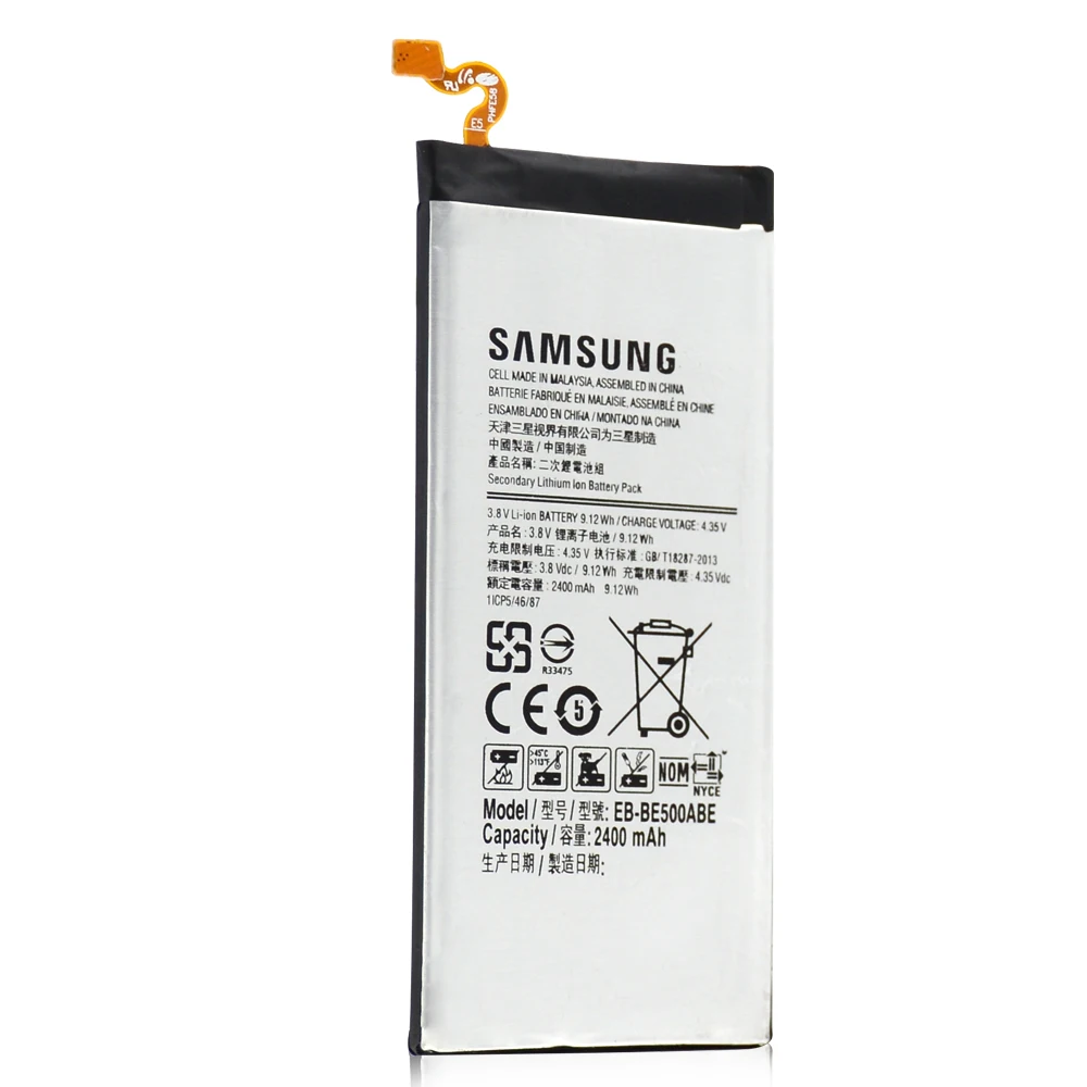 Battery EB-BE500ABE For Samsung Galaxy E5 E500 E500H E500F SM-E500 Original Rechargeable Phone Bateria 2400mAh with free Tools
Battery EB-BE500ABE For Samsung Galaxy E5 E500 E500H E500F SM-E500 Original Rechargeable Phone Bateria 2400mAh with free Tools