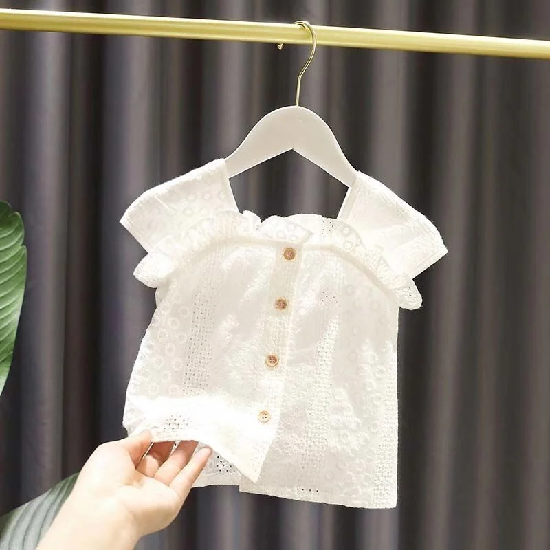 Lawadka Summer White Kids Girl T-Shirts Clothes Buttons Fashion Children's Clothing Tops Fashion Baby Clothes Outfit Shirt 2021
Lawadka Summer White Kids Girl T-Shirts Clothes Buttons Fashion Children's Clothing Tops Fashion Baby Clothes Outfit Shirt 2021