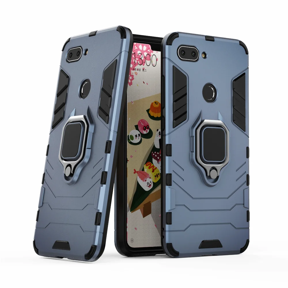 Shockproof Case for Xiaomi Mi 8 lite Case Ring Stand Bumper Silicone + PC Phone Back Cover for Xiomi Mi 8 Mi8 Lite Funda Capa
Shockproof Case for Xiaomi Mi 8 lite Case Ring Stand Bumper Silicone + PC Phone Back Cover for Xiomi Mi 8 Mi8 Lite Funda Capa