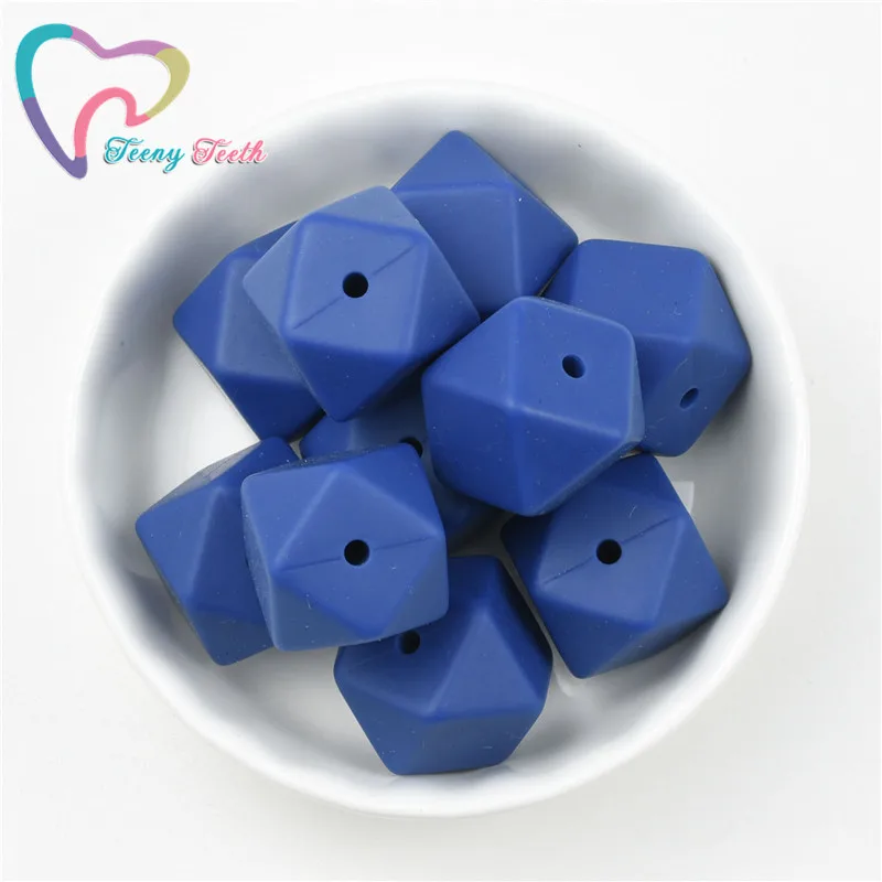 Teeny Teeth 10 PCS Sapphire Blue 14-17 MM Hexagon Silicone Teething Beads Nursing Necklace Food Grade Silicone Geometric Beads
Teeny Teeth 10 PCS Sapphire Blue 14-17 MM Hexagon Silicone Teething Beads Nursing Necklace Food Grade Silicone Geometric Beads