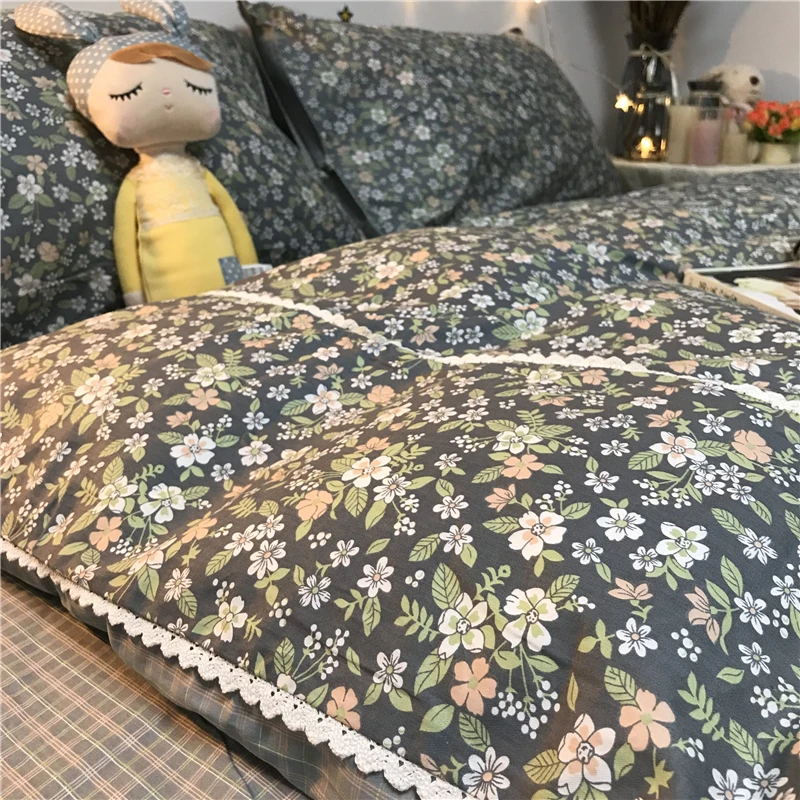 Cute Bed Sheet Set Teenage Girls Princess Small Floral American Pastoral Bedding Set Lace Camas Comforter Bedding Sets AA50CS
Cute Bed Sheet Set Teenage Girls Princess Small Floral American Pastoral Bedding Set Lace Camas Comforter Bedding Sets AA50CS