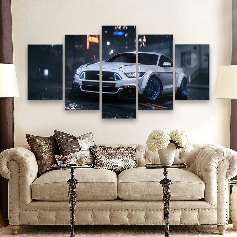 Modern decoration 5pcs Ford Mustang GT Fastback canvas painting posters and prints home decoration wall art Cuadros living room
Modern decoration 5pcs Ford Mustang GT Fastback canvas painting posters and prints home decoration wall art Cuadros living room
