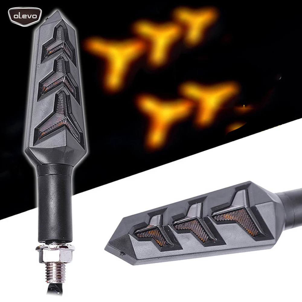 2PCS Motorcycle Turn Signals 12V LED Blinker Flowing Water Arrows Flashing Motorcycle Brake Light for Motorcycle LED Turn Signal
2PCS Motorcycle Turn Signals 12V LED Blinker Flowing Water Arrows Flashing Motorcycle Brake Light for Motorcycle LED Turn Signal