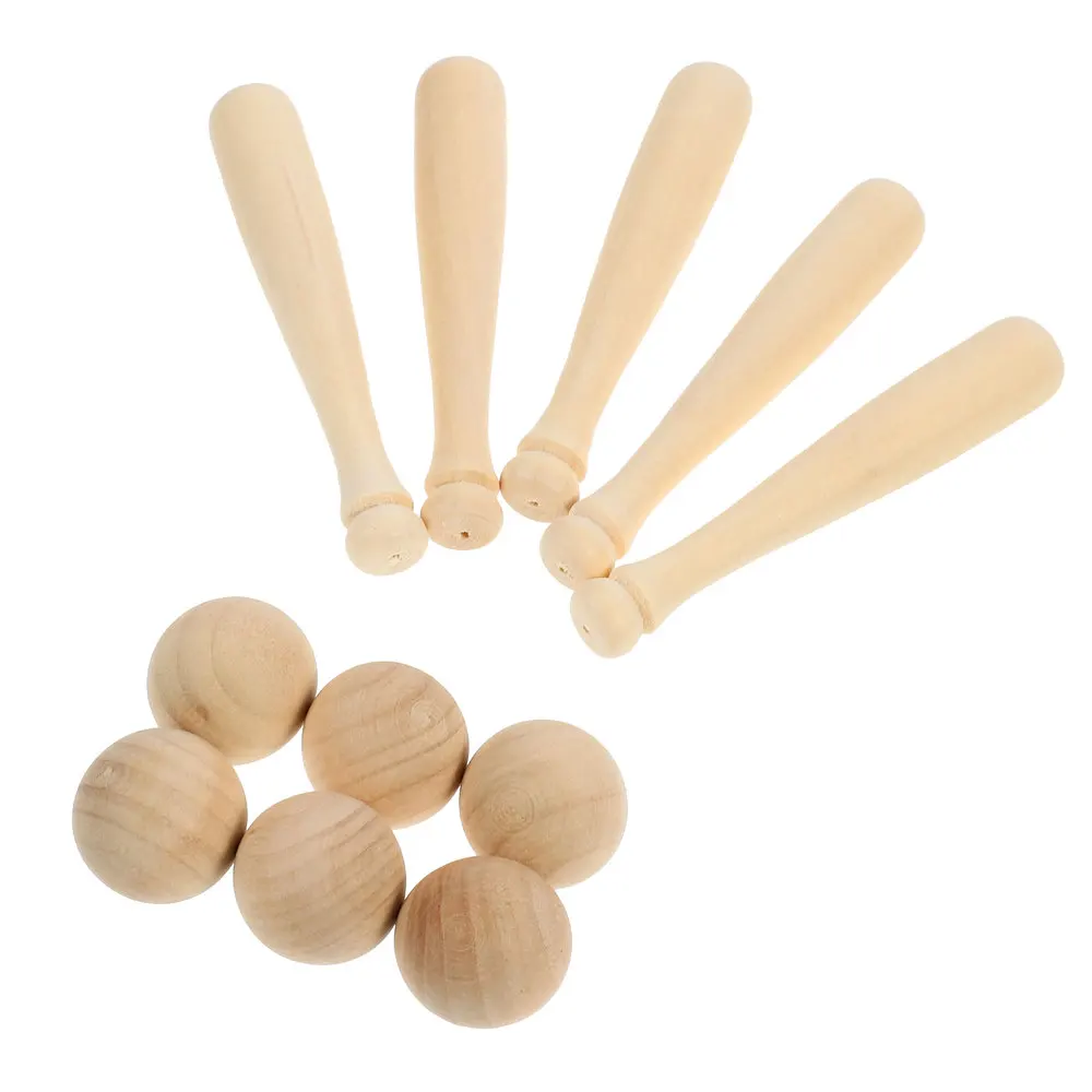 30pcs Mini Unfinished Baseballs Ornaments with 30 Wood Bats Craft Adornments
30pcs Mini Unfinished Baseballs Ornaments with 30 Wood Bats Craft Adornments