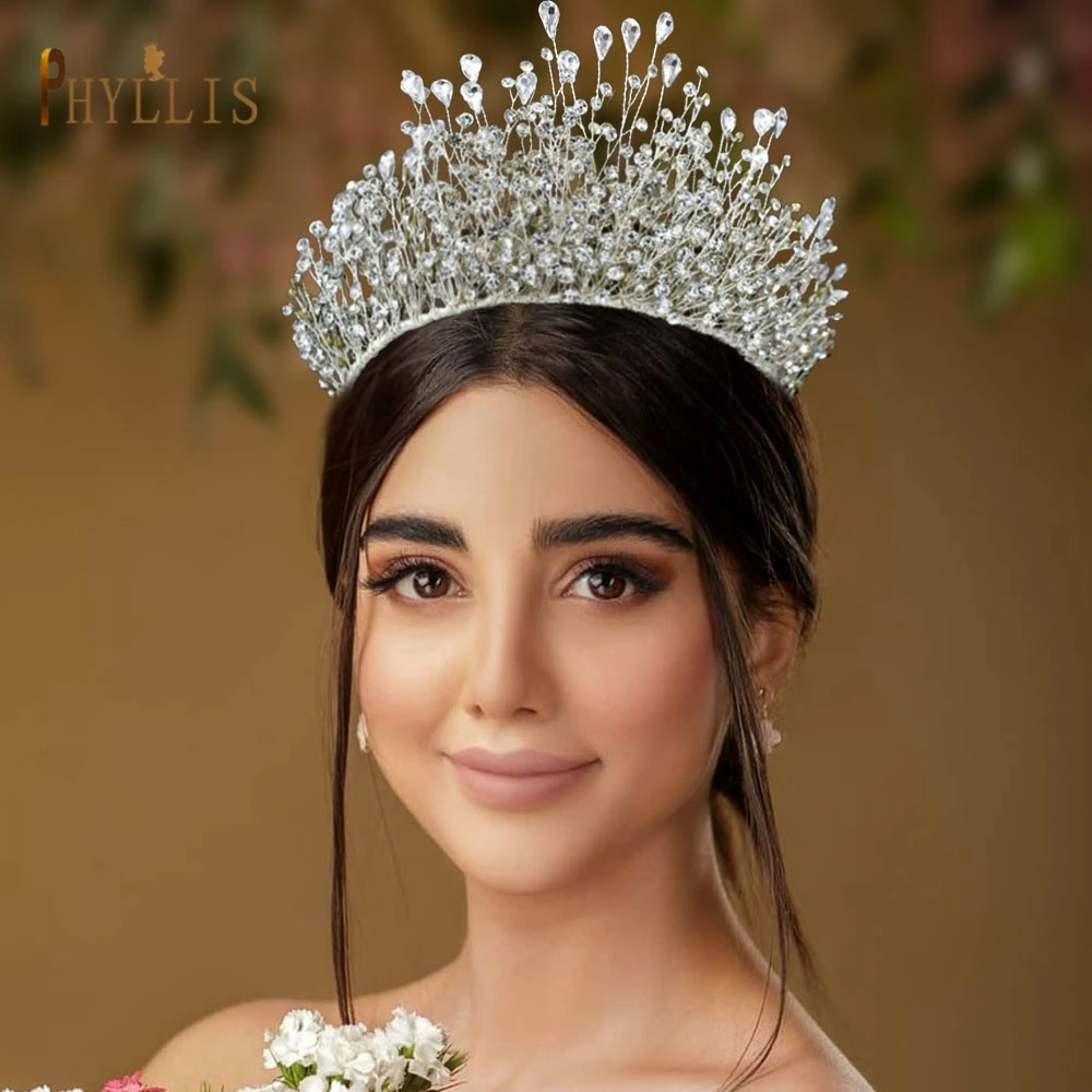 A383 Handmade Rhinestone Wedding Tiaras and Crowns Luxury Women Hair Accessories Shiny Bridal Headwear Party Brithday Decoration
A383 Handmade Rhinestone Wedding Tiaras and Crowns Luxury Women Hair Accessories Shiny Bridal Headwear Party Brithday Decoration