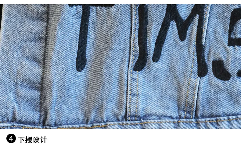 2020 Spring New fashion Letter Embroidered casual Denim Jacket Women's Long sleeve Jean Coat Femme
2020 Spring New fashion Letter Embroidered casual Denim Jacket Women's Long sleeve Jean Coat Femme
