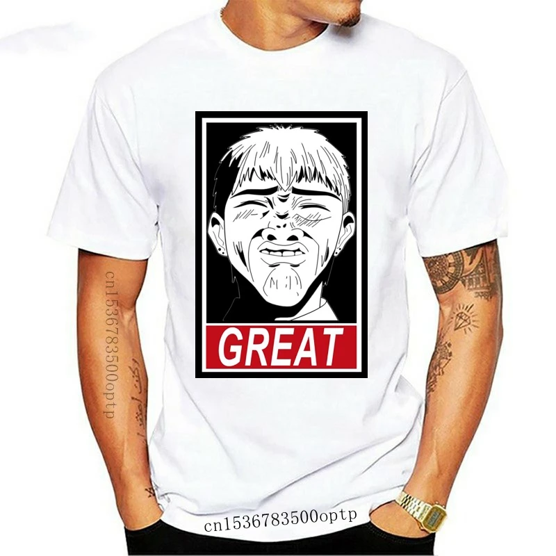 

New Gto Great Teacher Onizuka Great Purified 100% Cotton Tees Short Sleeve Round Neck T-Shirts Mens Funny T Shirts Breathable
