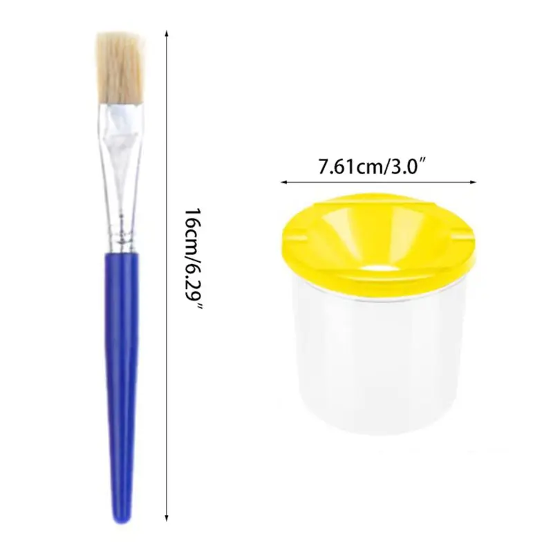 30 Pcs Paint Cups with Lids No Spill Paint Cups with Paint Brushes and Paint Tray Palettes Cups for Watercolor Acrylic Art Clas 
30 Pcs Paint Cups with Lids No Spill Paint Cups with Paint Brushes and Paint Tray Palettes Cups for Watercolor Acrylic Art Clas