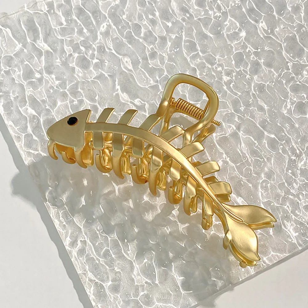 Korean Alloy Fish Bones Hair Clip For Women Gold Color Hair Claws New Hair Grips Washing Tool For Girls Hair Accessories
Korean Alloy Fish Bones Hair Clip For Women Gold Color Hair Claws New Hair Grips Washing Tool For Girls Hair Accessories