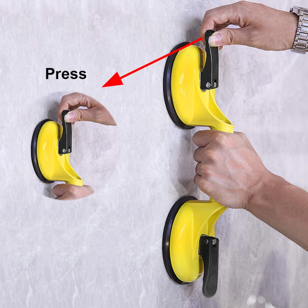 2Pcs Double Suction Cup Yellow Aluminum Double-Head Glass Puller Tile Floor Extractor 4 inch Glass Suction Cup Car Repair Tool
2Pcs Double Suction Cup Yellow Aluminum Double-Head Glass Puller Tile Floor Extractor 4 inch Glass Suction Cup Car Repair Tool