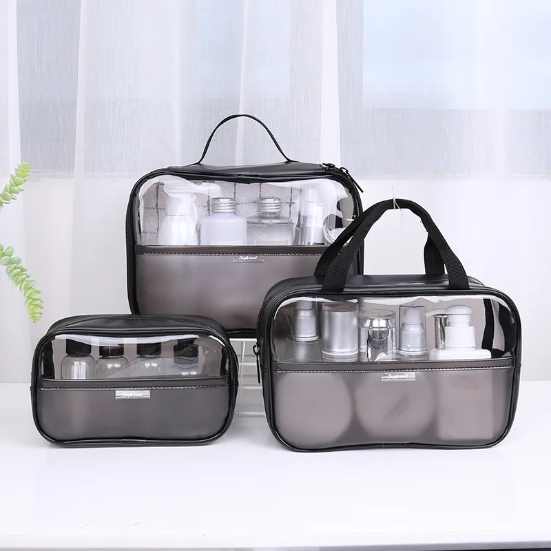 Women Cosmetic Bag Transparent PVC Makeup Bag Set Travel Wash Kit Storage Organizer Pouch Toiletry Box Bag Tote Handbag Pouch
Women Cosmetic Bag Transparent PVC Makeup Bag Set Travel Wash Kit Storage Organizer Pouch Toiletry Box Bag Tote Handbag Pouch
