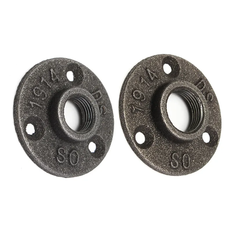 10Pcs 1" 1/2" 3/4" Black Decorative Malleable Iron Floor/Wall Flange Malleable Cast Iron Pipe Fittings BSP Threaded Hole
10Pcs 1" 1/2" 3/4" Black Decorative Malleable Iron Floor/Wall Flange Malleable Cast Iron Pipe Fittings BSP Threaded Hole