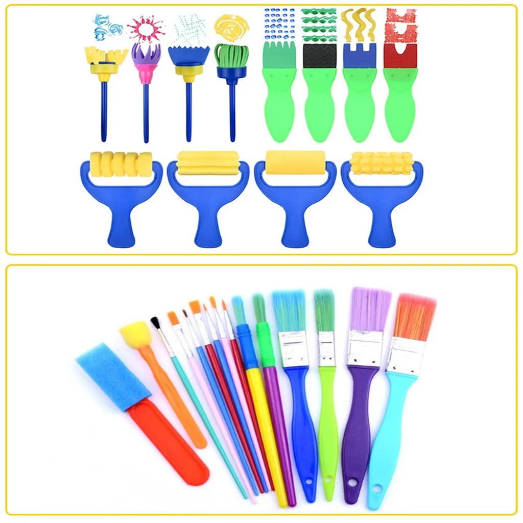 Small Children Paint Sponges Brushes Drawing Tools For Children Kids Early Painting Arts Crafts DIY Oil Acrylic Easy To Carry
Small Children Paint Sponges Brushes Drawing Tools For Children Kids Early Painting Arts Crafts DIY Oil Acrylic Easy To Carry