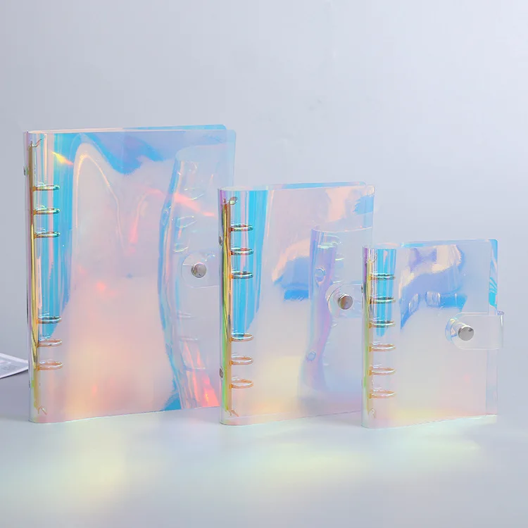 NEW A5 A6 PVC Creative Laser Binder Loose Notebook Diary Loose Leaf Note Book Planner Office Supplies Journal A6 Binder Planner
NEW A5 A6 PVC Creative Laser Binder Loose Notebook Diary Loose Leaf Note Book Planner Office Supplies Journal A6 Binder Planner