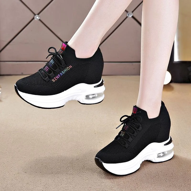 Height Increasing Women Shoes Lace-up White Shoes Women's Thick Bottom Versatile Thin and Breathable Casual Travel Sneakers
Height Increasing Women Shoes Lace-up White Shoes Women's Thick Bottom Versatile Thin and Breathable Casual Travel Sneakers