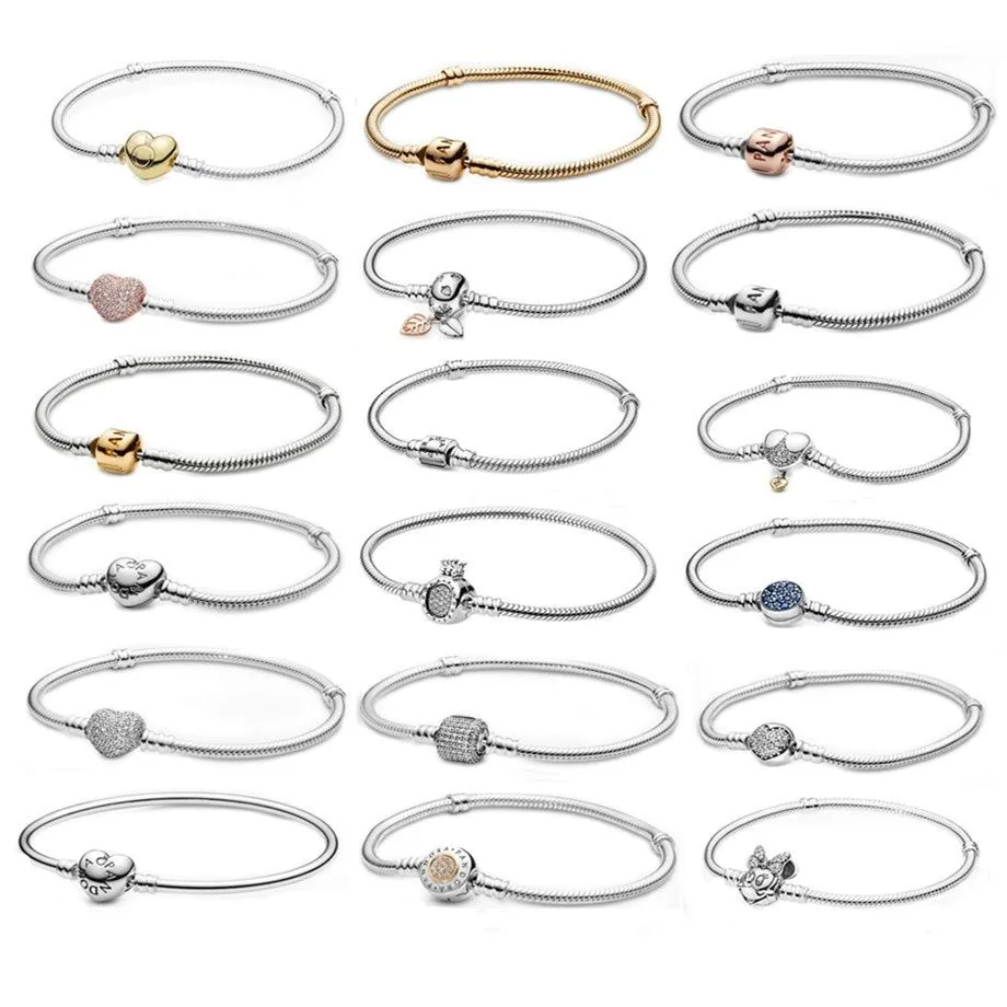 Hot Selling Women's Jewelry Bangle Fits Original Pandora Charm 925 Sterling Silver DIY Accessories Beaded Bracelet Jewelry Whole
Hot Selling Women's Jewelry Bangle Fits Original Pandora Charm 925 Sterling Silver DIY Accessories Beaded Bracelet Jewelry Whole