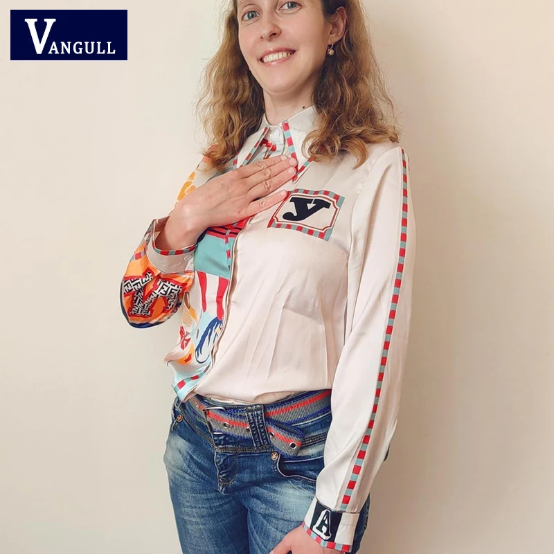 Vangull весенние атласные женские повседневные рубашки, однобортные блузки с длинным рукавом, женские модные свободные топы с отложным воротн...
Vangull весенние атласные женские повседневные рубашки, однобортные блузки с длинным рукавом, женские модные свободные топы с отложным воротн...