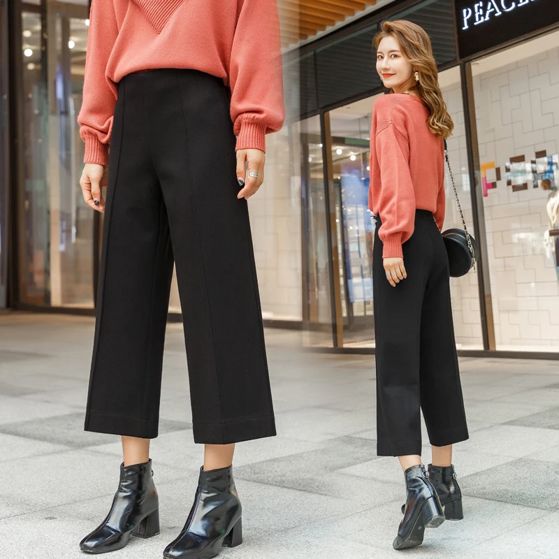 Casual Trousers Women 2021 Autumn And Winter Thick Pants High Waist Wide Leg Pants Female Straight Pants
Casual Trousers Women 2021 Autumn And Winter Thick Pants High Waist Wide Leg Pants Female Straight Pants
