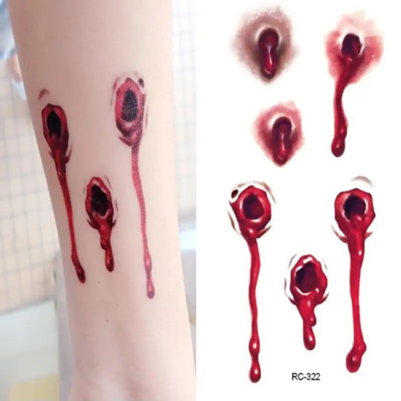 Body Makeup Tattoo Stickers Halloween Terror Realistic Stitched Injuries Wounds Non-toxic Long Lasting Temporary Tattoo Stickers
Body Makeup Tattoo Stickers Halloween Terror Realistic Stitched Injuries Wounds Non-toxic Long Lasting Temporary Tattoo Stickers