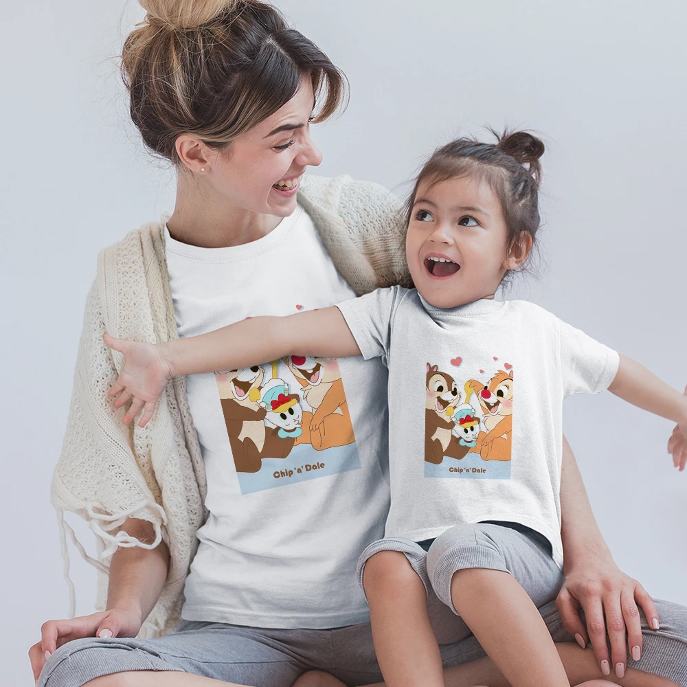 Summer New Family Matching Outfits Top Tee Cute Chip an' Dale Print Short Sleeve Mommy and Daughter T-shirt Baby Boy Girl Romper
Summer New Family Matching Outfits Top Tee Cute Chip an' Dale Print Short Sleeve Mommy and Daughter T-shirt Baby Boy Girl Romper