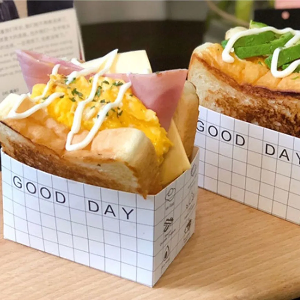 50pcs Cake Paper Box Sandwich Wrapping Boxes Toast Bread Snack Bakery Packing Containers For Home Kitchen Cafe Party Supplies
50pcs Cake Paper Box Sandwich Wrapping Boxes Toast Bread Snack Bakery Packing Containers For Home Kitchen Cafe Party Supplies