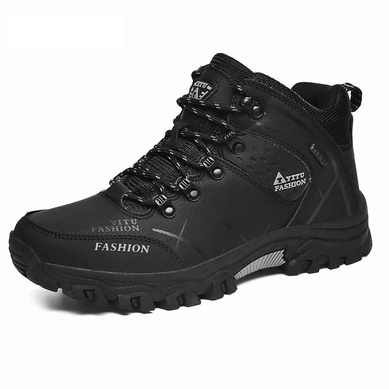 2021 Men's Boots Black Outdoor Non-slip Hiking Boots Leather Waterproof Men Sneakers Work Shoes Winter Plus fleece Seasons
2021 Men's Boots Black Outdoor Non-slip Hiking Boots Leather Waterproof Men Sneakers Work Shoes Winter Plus fleece Seasons