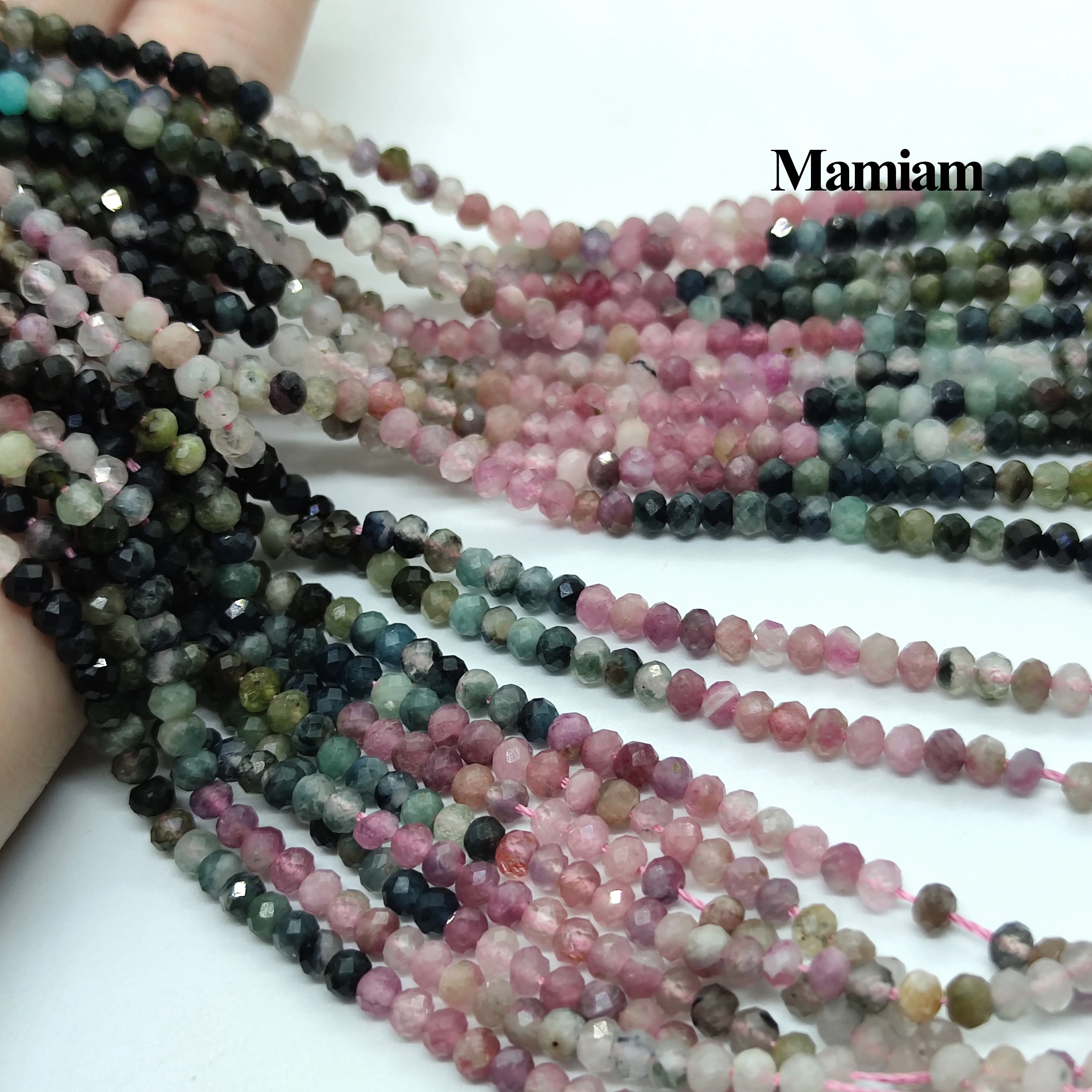 Mamiam Natural A Colorful Tourmaline Faceted Rondell Beads 2.8x3.8mm Loose Stone Diy Bracelet Necklace Jewelry Making Design
Mamiam Natural A Colorful Tourmaline Faceted Rondell Beads 2.8x3.8mm Loose Stone Diy Bracelet Necklace Jewelry Making Design