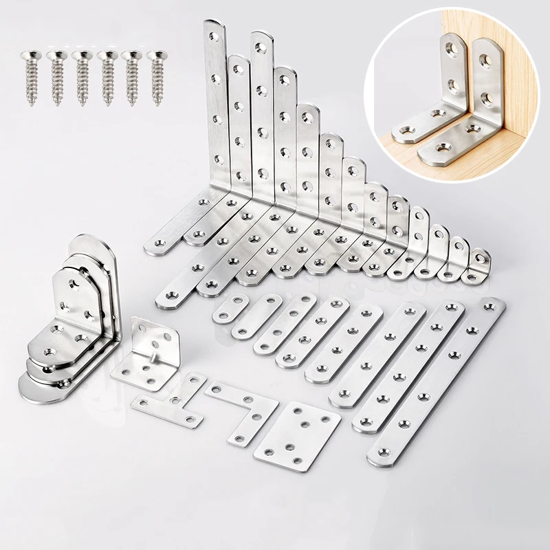 10pcs/lot 20/25/30/40MM Stainless Steel 90 Degree Bracket Corner Brace Joint Bracket Fastener Furniture Cabinet Screens Wall
10pcs/lot 20/25/30/40MM Stainless Steel 90 Degree Bracket Corner Brace Joint Bracket Fastener Furniture Cabinet Screens Wall