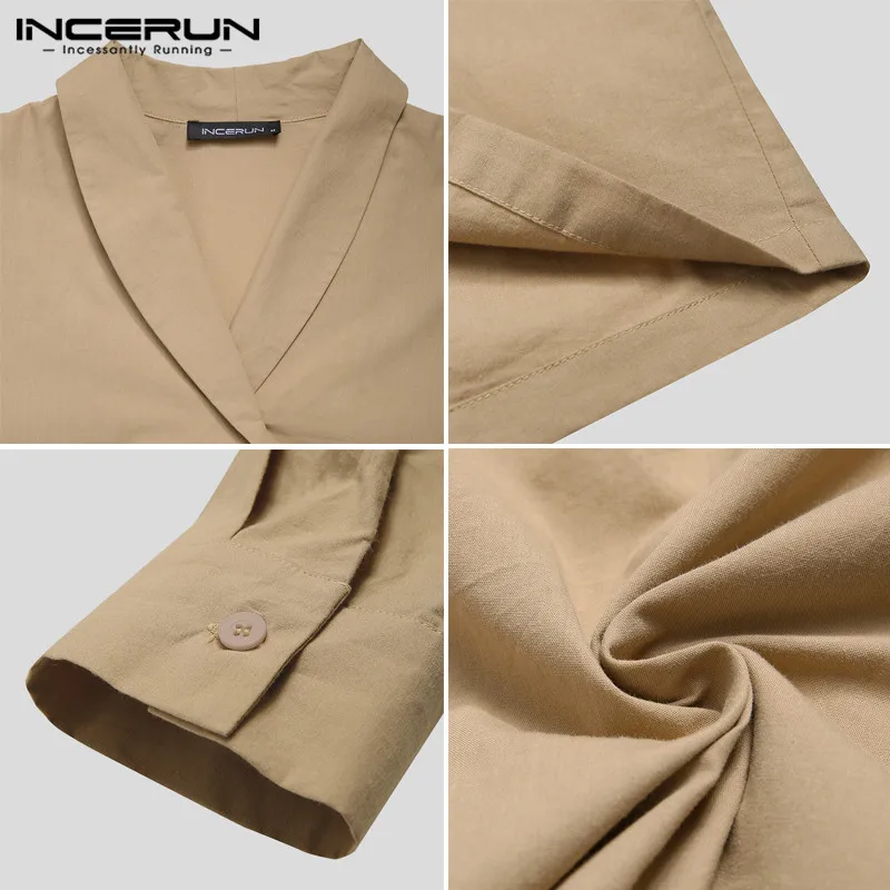 INCERUN 2021 Men Casual Shirt Vintage Solid Color Cotton Streetwear Turn Down Collar Loose Tops Long Sleeve Camisa Masculina 5XL
INCERUN 2021 Men Casual Shirt Vintage Solid Color Cotton Streetwear Turn Down Collar Loose Tops Long Sleeve Camisa Masculina 5XL