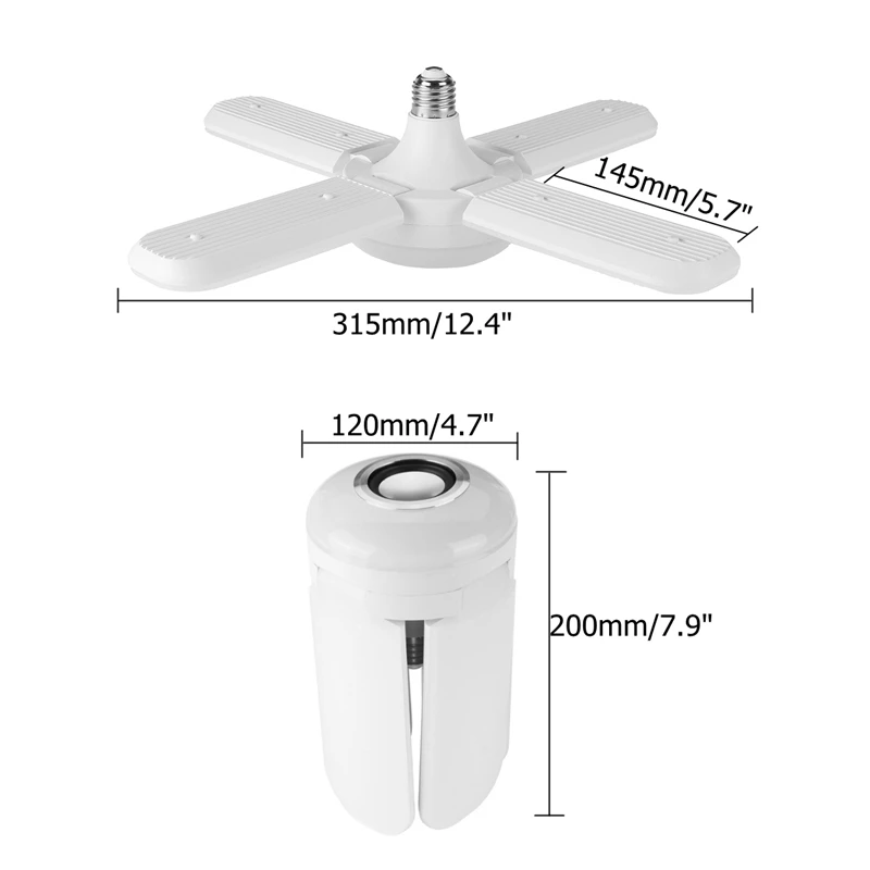 120W LED Four-leaf Bluetooth Music Lamp Colorful Intelligent Audio Folding Bulb Lamp+Remote Control Deformable Ceiling Lights
120W LED Four-leaf Bluetooth Music Lamp Colorful Intelligent Audio Folding Bulb Lamp+Remote Control Deformable Ceiling Lights