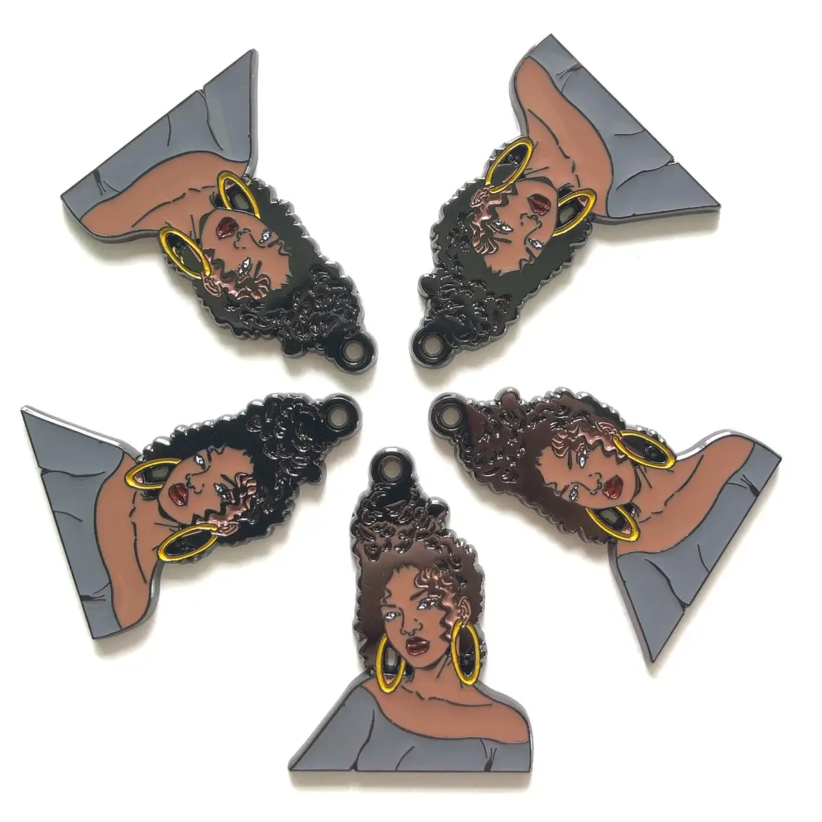 5pcs Blue Enamel Alloy Charms Bracelet Women Pendants Necklace Making Keychain Design Black Girl Friendship DIY Component Supply
5pcs Blue Enamel Alloy Charms Bracelet Women Pendants Necklace Making Keychain Design Black Girl Friendship DIY Component Supply