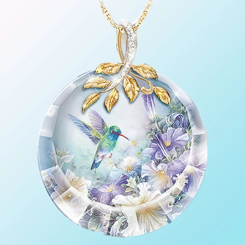 Exquisite Fashion Creative Elegant Crystal Glass Sparkle Eyeball Woman Necklace Hummingbird Flower Pendant Charm Jewelry 2021
Exquisite Fashion Creative Elegant Crystal Glass Sparkle Eyeball Woman Necklace Hummingbird Flower Pendant Charm Jewelry 2021