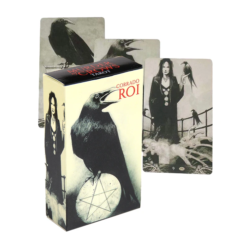 Tarot Divination Cards Board Games Muder of Crows Full English Verson PDF Guide Book Oracle Deck Playing Card Party Family Home
Tarot Divination Cards Board Games Muder of Crows Full English Verson PDF Guide Book Oracle Deck Playing Card Party Family Home