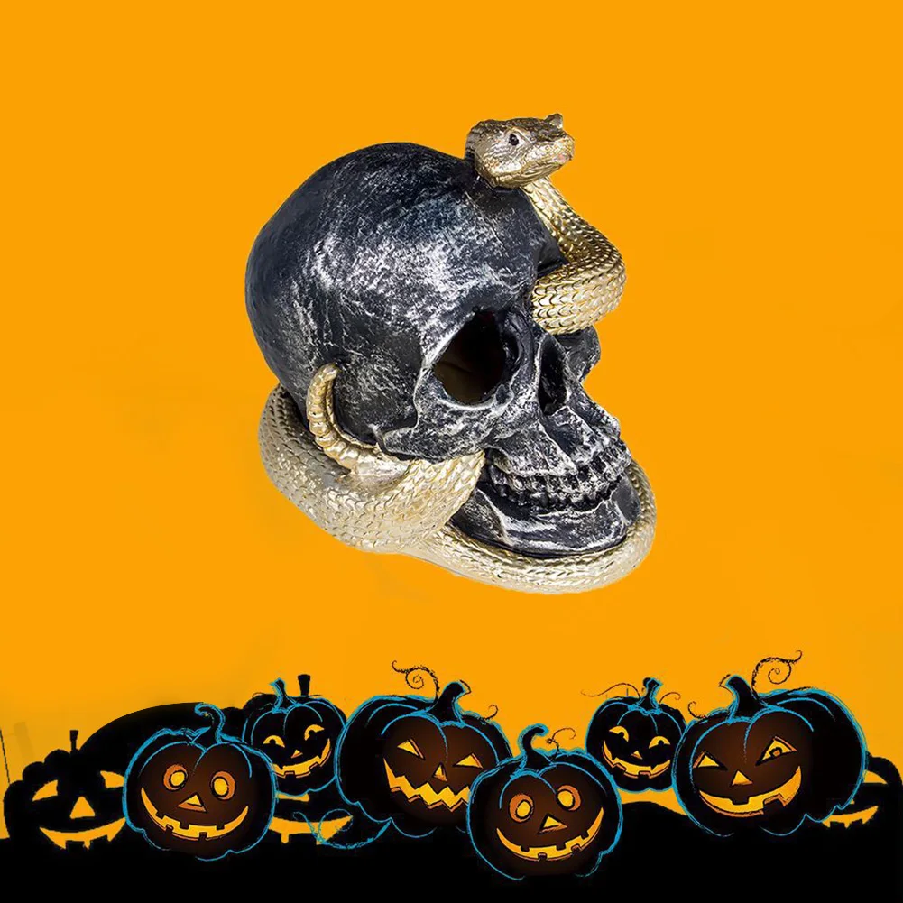 Skull Light Ornament Scary Snake Halloween Decor LED Atmosphere Simulation Party Props Night Creepy Bar Resin Haunted House
Skull Light Ornament Scary Snake Halloween Decor LED Atmosphere Simulation Party Props Night Creepy Bar Resin Haunted House