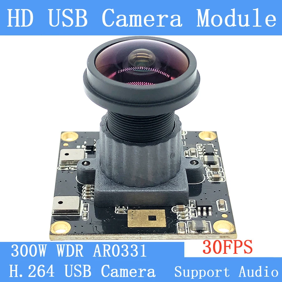 

Широкоугольная мини-веб-камера видеонаблюдения 3MP Full HD 1080P H.264 широкодинамическая Linux UVC 30FPS USB-камера с микрофоном