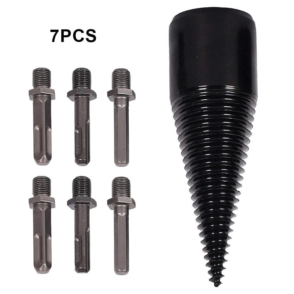 7PCS Wood Splitter Drill Bit 32/42mm Steel Heavy Duty Electric Log Drill Screw Firewood Tools For Any Type Of Electric Drill 
7PCS Wood Splitter Drill Bit 32/42mm Steel Heavy Duty Electric Log Drill Screw Firewood Tools For Any Type Of Electric Drill