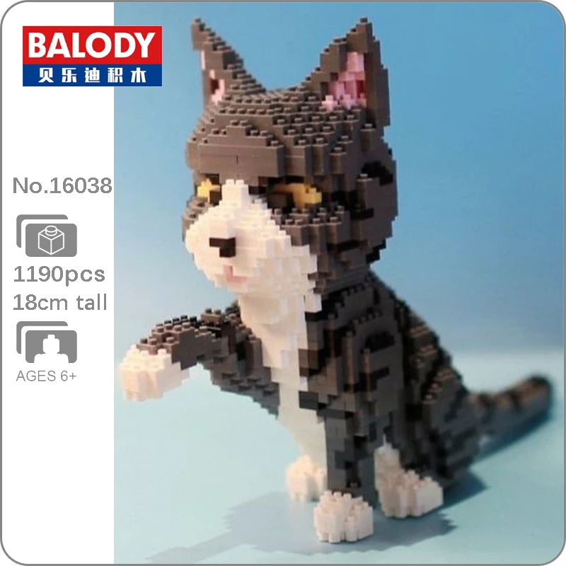 Balody Cat Animal Pet Persian Kitten Gray Building Blocks Kit 3D Model DIY Diamond Magic Mini Bricks Toys for Kids Children Gift
Balody Cat Animal Pet Persian Kitten Gray Building Blocks Kit 3D Model DIY Diamond Magic Mini Bricks Toys for Kids Children Gift