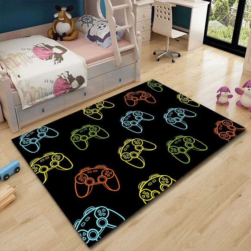Simple Abstract Gamepad Pattern Living Room Carpet Hotel Room Decor Rugs for Boys Bedroom Floor Mats Bedroom Bedside Blankets
Simple Abstract Gamepad Pattern Living Room Carpet Hotel Room Decor Rugs for Boys Bedroom Floor Mats Bedroom Bedside Blankets