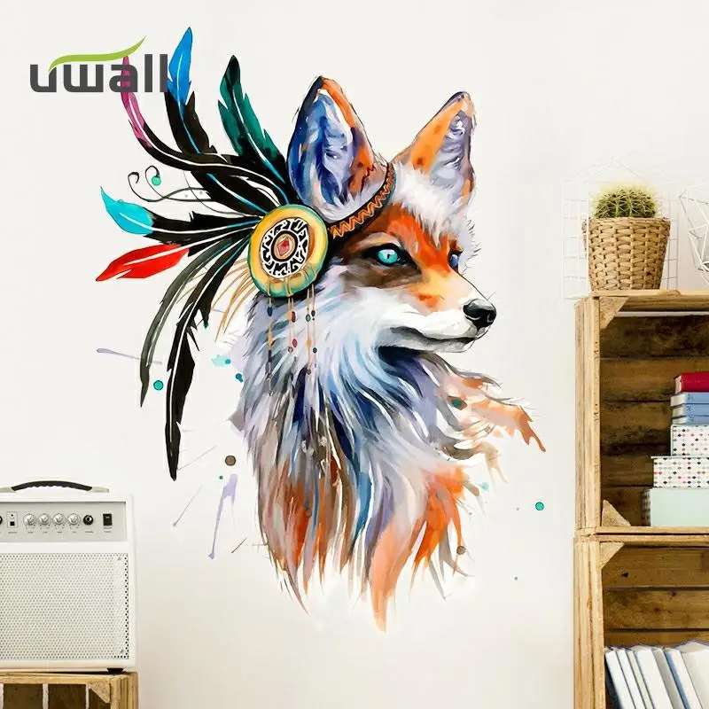 Creative Wall Sticker Personality Colored Wolf Self-Adhesive Stickers Home Decor Bedroom Decor Home Wall Decor Room Decoration
Creative Wall Sticker Personality Colored Wolf Self-Adhesive Stickers Home Decor Bedroom Decor Home Wall Decor Room Decoration