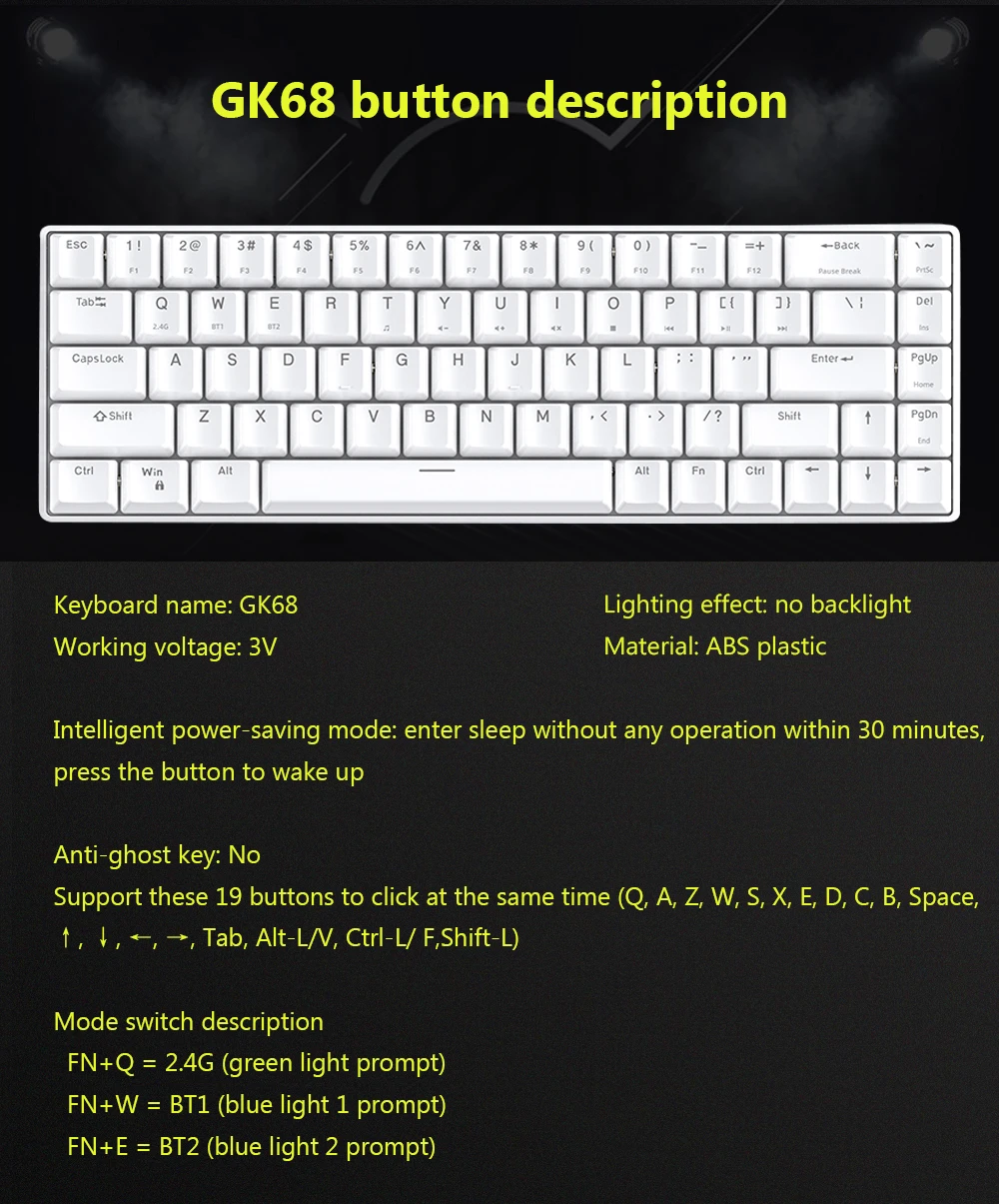 Metoo tablet Wireless Gaming Mechanical Keyboard For iPad Teclado Bluetooth-compatible iOS Android Windows | Компьютеры и офис