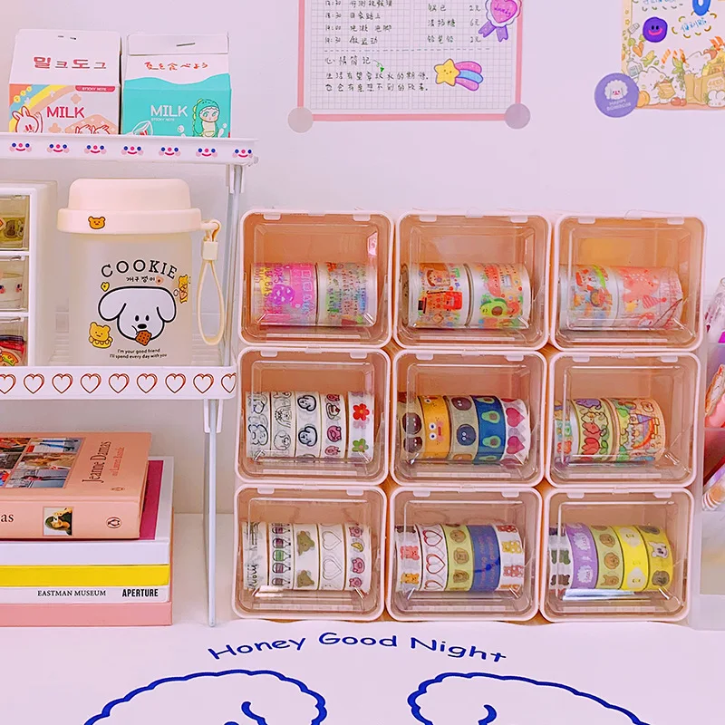 Creative Washi Tape Storage Basket Plastic Masking Tape jewelry Sundries Storage Box Stationery Organizer Office Tool Supplies
Creative Washi Tape Storage Basket Plastic Masking Tape jewelry Sundries Storage Box Stationery Organizer Office Tool Supplies