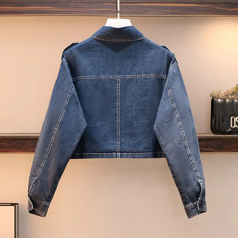 2021 Autumn Women's Fashion New Denim Jacket + Harlan Jeans Suits Female Vintage Denim Loose Two-piece Sets M-4XL aq619
2021 Autumn Women's Fashion New Denim Jacket + Harlan Jeans Suits Female Vintage Denim Loose Two-piece Sets M-4XL aq619